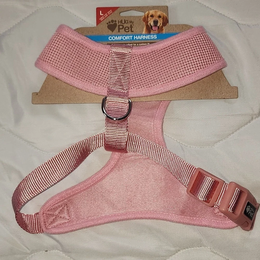 NWT Large Hug My Pet Comfort Pink Harness